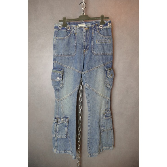 We The Free Call me crazy Jeans Womens 34x31 Light Wash Denim - Picture 1 of 11